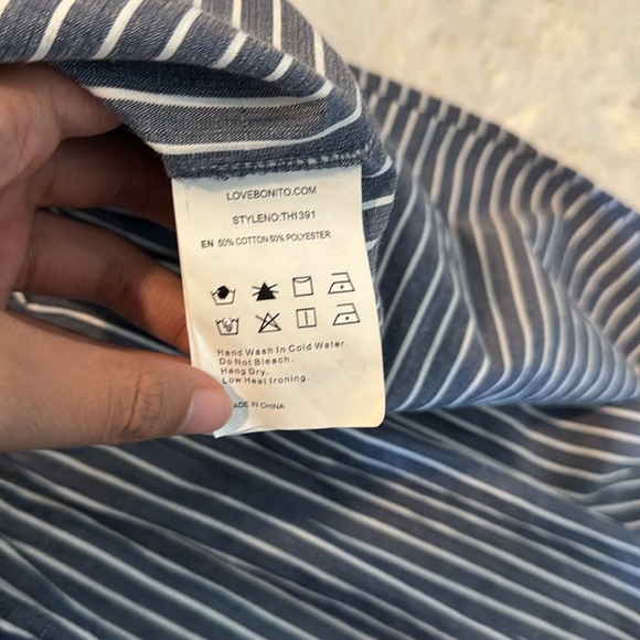 Love Bonito Pixie Padded Tiered Maxi Dress Navy Blue S - Picture 5 of 8